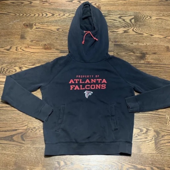 Nike Team Apparel Youth NFL NFC Atlanta Falcons Long Neck Hoodie, Size Medium - Picture 1 of 8